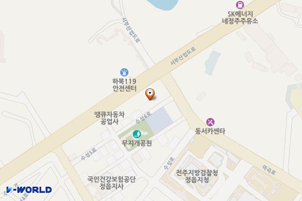 호남지방데이터청 전주사무소 정읍분소 위치 지도 — 전북특별자치도 정읍시 서부산업도로 502