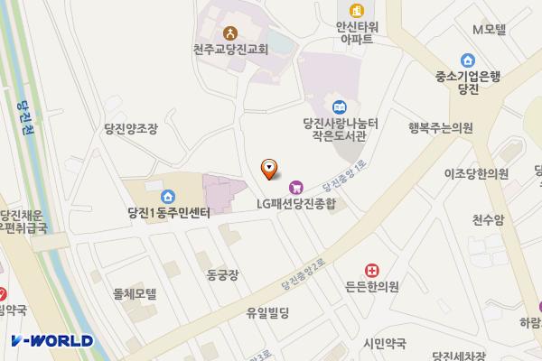 당진 군청사주차장 위치 지도 — 충청남도 당진시 당진중앙1로 59