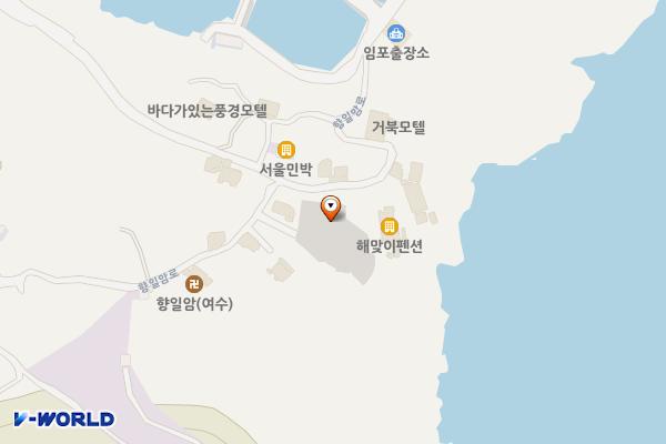 향일암 위치 지도 — 전라남도 여수시 돌산읍 향일암로 70-4