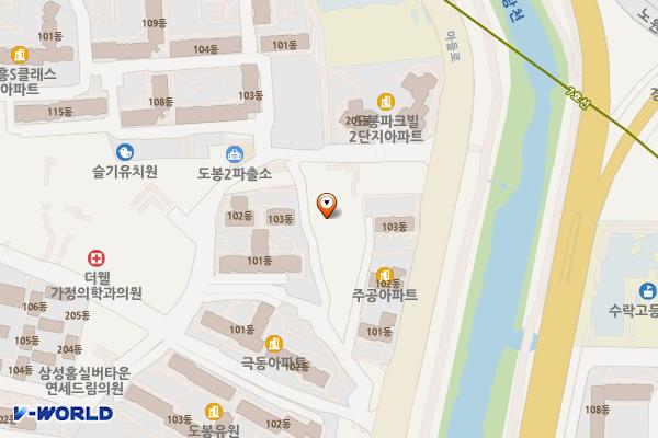 기아 도봉 서비스센터 위치 지도 — 서울특별시 도봉구 도봉로180나길 48