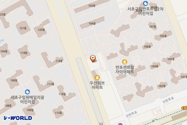 서초 씨티21 오피스텔 위치 지도 — 서울특별시 서초구 반포대로 316