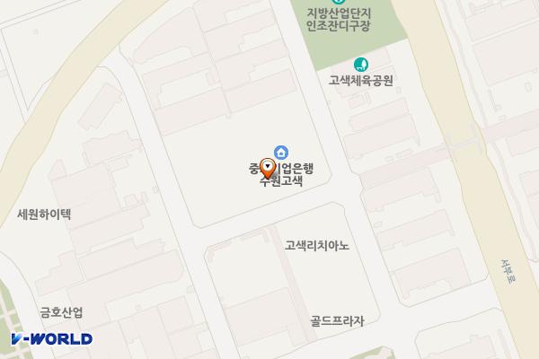 수원 첨단벤처밸리 위치 지도 — 경기도 수원시 권선구 오목천로 152번길 40