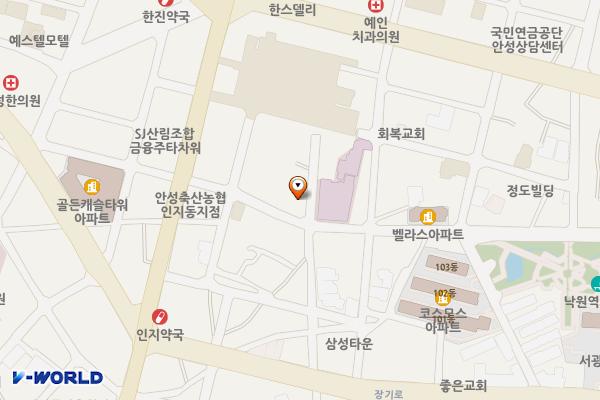 안성시 서인동 공영주차장 위치 지도 — 경기도 안성시 서인동 47