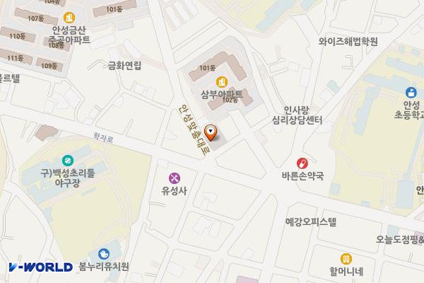 안성시 금산동 공영주차장 위치 지도 — 경기도 안성시 금산동 8