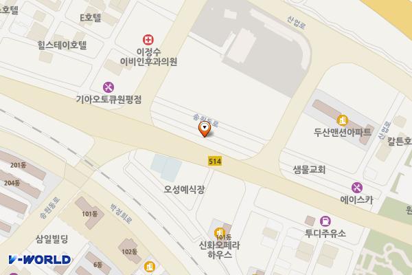 구미시 원평구획가로 제7주차장 위치 지도 — 경상북도 구미시 원평동 1074-6