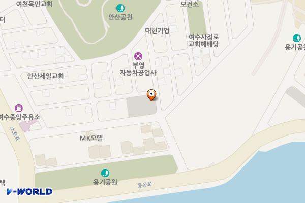 용기공원 위치 지도 — 전라남도 여수시 시청서1길 54-3