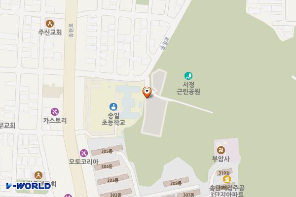 평택시 서정충혼탑 공영주차장 위치 지도 — 경기도 평택시 송일로 14