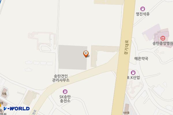 평택시 송탄임시화물 공영주차장 위치 지도 — 경기도 평택시 탄현로 399