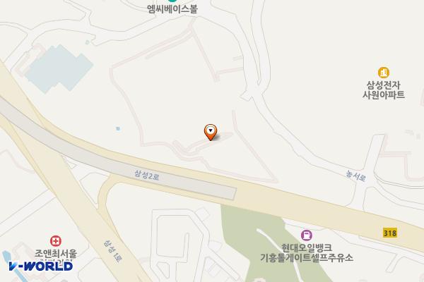 삼성전자DS 기흥 K1후문 위치 지도 — 경기도 화성시 삼성1로6길 10