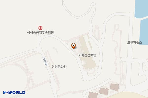 삼성중공업 거제호텔 위치 지도 — 경상남도 거제시 장평3로 80-37