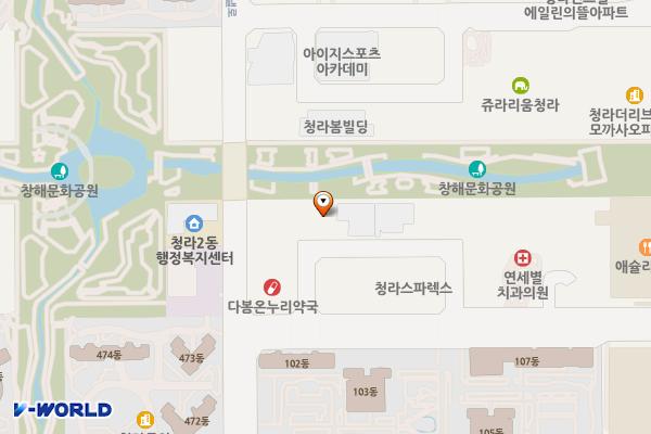 반안프라자2 위치 지도 — 인천광역시 서해구 청라커낼로260번길 7-9