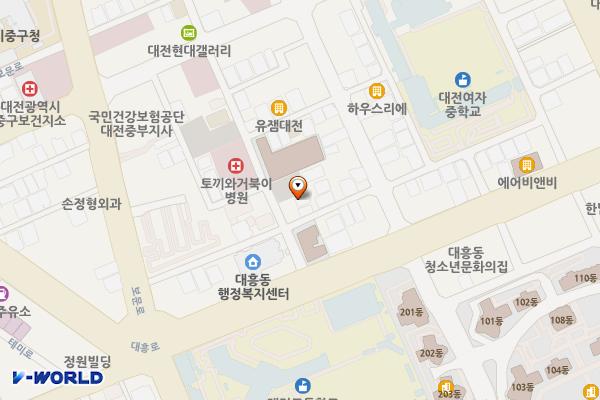 중구 대흥동 제5공영 위치 지도 — 대전광역시 중구 보문로230번길 35중구 대흥동 제5공영