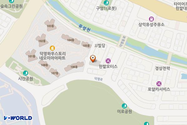대전광역시 유성구 덕명동530 공영주차장 위치 지도 — 대전광역시 유성구 덕명동 530공영주차장