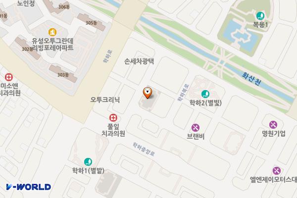 학하지구 제3공영주차장 위치 지도 — 대전광역시 유성구 학하동 714-9학하지구 제3공영주차장