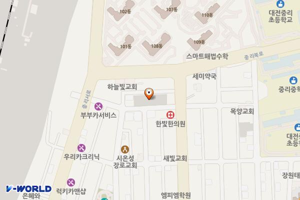 중리미래공영주차장 위치 지도 — 대전광역시 대덕구 중리로75번길 12