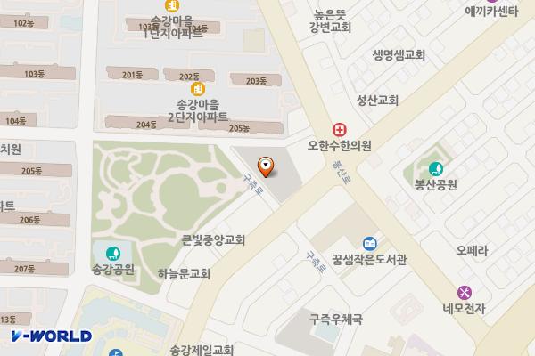 대전광역시 유성구 송강동(프라자) 공영주차장 위치 지도 — 대전광역시 유성구 봉산로 27공영주차장
