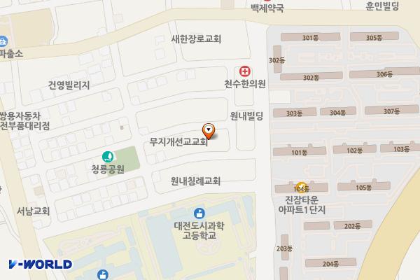 대전광역시 유성구 원내동 공영주차장 위치 지도 — 대전광역시 유성구 진잠로66번길 45공영주차장