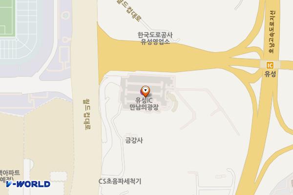 대전광역시 유성구 유성IC 만남의광장 위치 지도 — 대전광역시 유성구 월드컵대로 31공영주차장