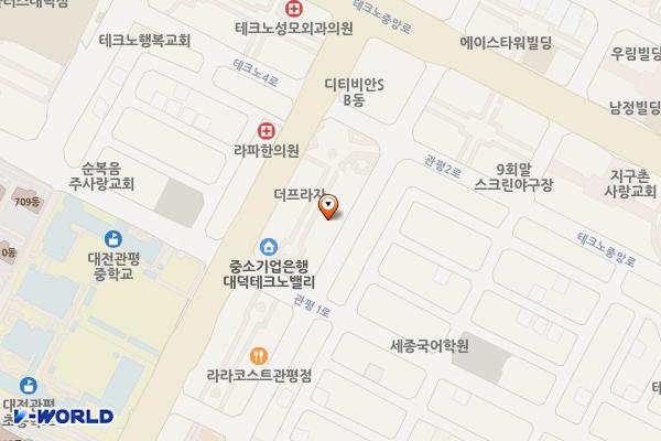대전광역시 유성구 관평동 제4공영주차장 위치 지도 — 대전광역시 유성구 관평동 932제4공영주차장
