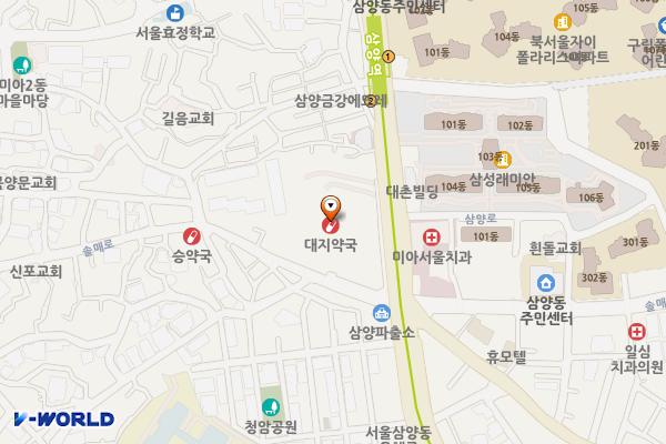 롯데마트 삼양점 위치 지도 — 서울특별시 강북구 삼양로 247