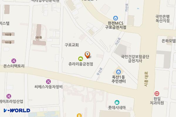롯데마트맥스 금천점 위치 지도 — 서울특별시 금천구 두산로 71