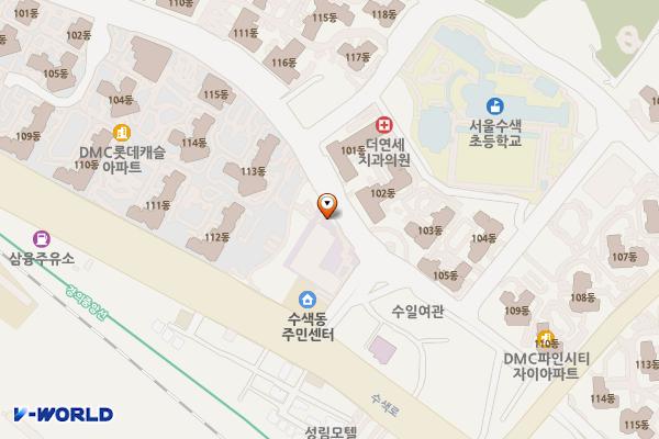 서울 은평구 수색감리교회 위치 지도 — 서울특별시 은평구 수색로18길 5
