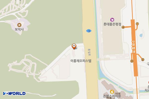 서울 은평구 이룸채오피스텔 위치 지도 — 서울특별시 은평구 통일로 1045