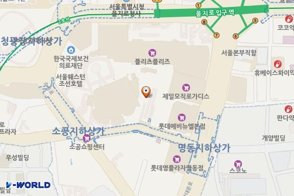 롯데호텔 서울(소공동) 위치 지도 — 서울특별시 중구 을지로 30