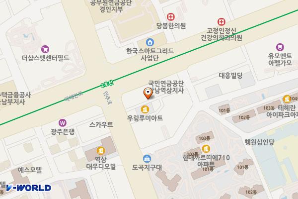 서울 역삼동 위워크타워 지하 2층 위치 지도 — 서울특별시 강남구 테헤란로 302