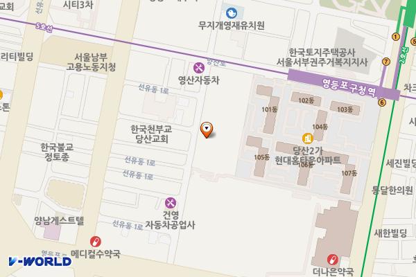 서울 영등포구 산경물산 민영주차장 위치 지도 — 서울특별시 영등포구 양산로 96
