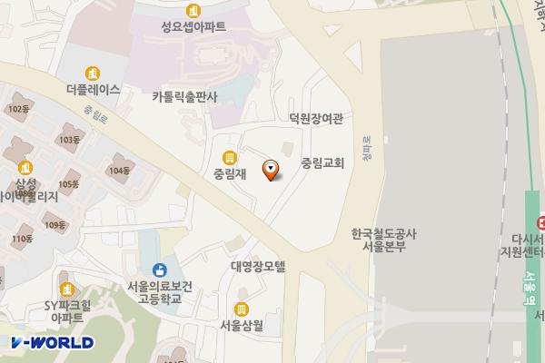 서울 중구 실로암주차장 위치 지도 — 서울특별시 중구 중림로 49