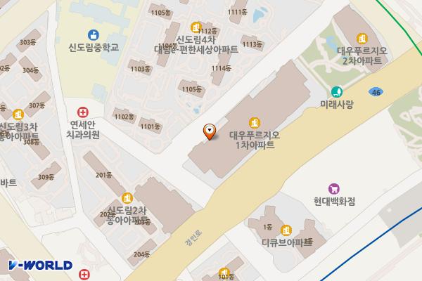 홈플러스 신도림점 위치 지도 — 서울특별시 구로구 경인로 661