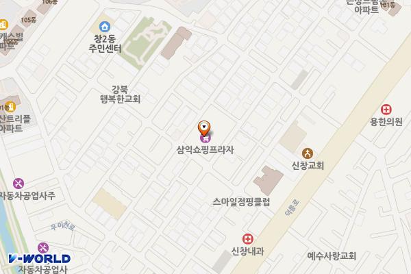 서울 도봉구 삼익쇼핑상가 위치 지도 — 서울특별시 도봉구 덕릉로57길 30