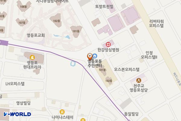 영등포동공공복합센터 위치 지도 — 서울특별시 영등포구 양산로 232