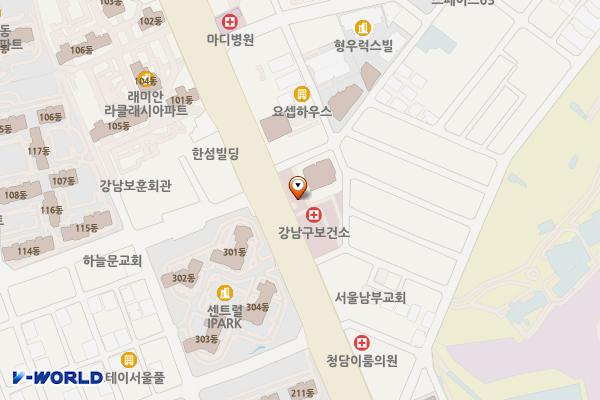 서울시 강남구청 삼성로 별관 위치 지도 — 서울특별시 강남구 삼성로 628