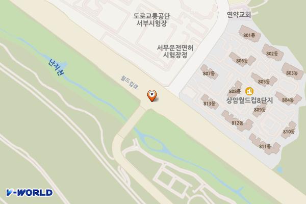마포운수 위치 지도 — 서울특별시 마포구 하늘공원로 108