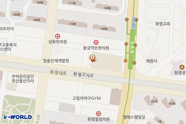 롯데마트 화명점 위치 지도 — 부산광역시 북구 화명대로 47