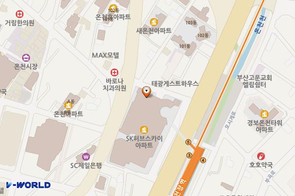 홈플러스 동래점 위치 지도 — 부산광역시 동래구 중앙대로 1523