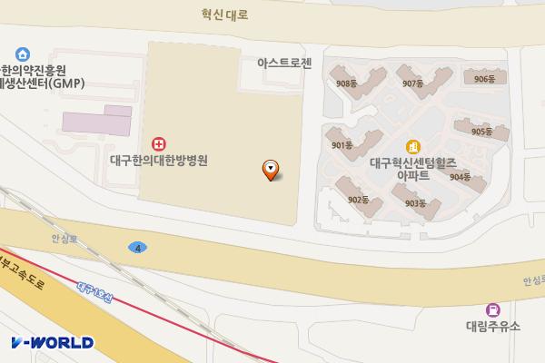 대구한의대 한방병원 위치 지도 — 대구광역시 동구 혁신대로 430