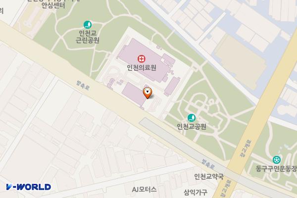 인천광역시의료원 위치 지도 — 인천광역시 제물포구 방축로 217