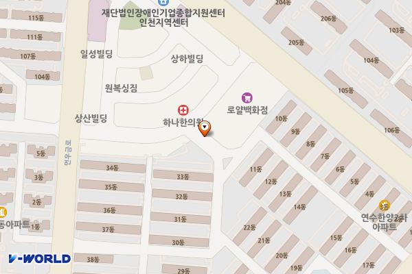 인천시 연수2차 한양아파트상가A동 위치 지도 — 인천광역시 연수구 앵고개로 266