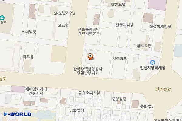 인천시 남동구 마커스 빌딩 위치 지도 — 인천광역시 남동구 미래로 6