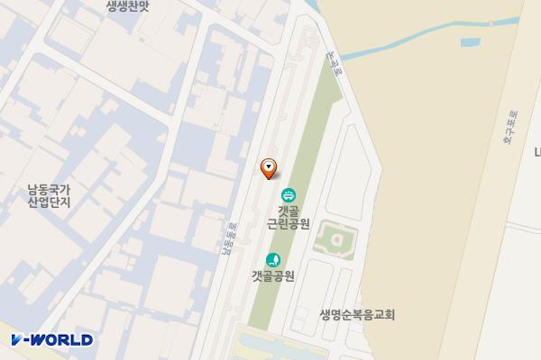 인천 남동구 남동공단2호 공영주차장 위치 지도 — 인천광역시 남동구 남촌동644
