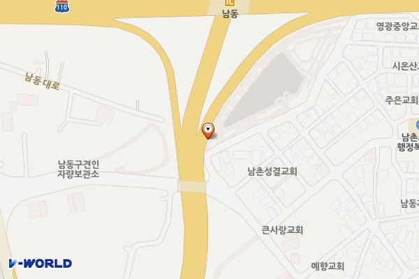 인천 남동구 새남촌 공영주차장 위치 지도 — 인천광역시 남동구 남촌동482-1