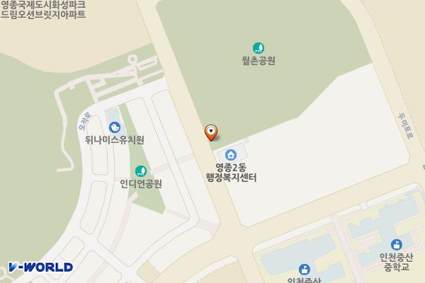 인천시 영종하늘도시 19호 근린공원 위치 지도 — 인천광역시 영종구 은하수로 160
