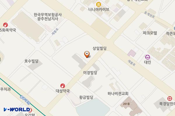 롯데백화점 광주점 별관 2층 주차장 위치 지도 — 전남광주통합특별시 동구 구성로 201