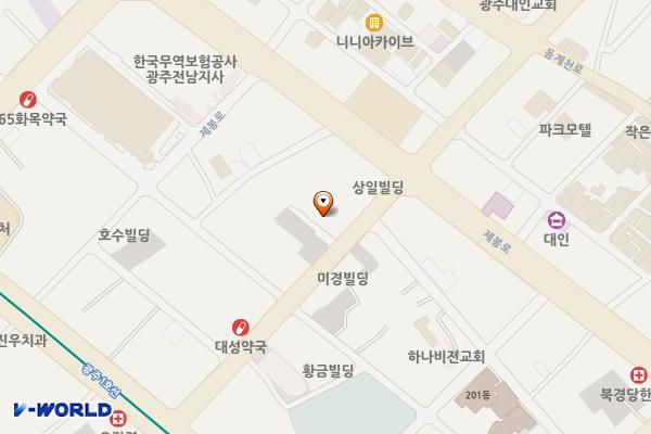 롯데백화점 광주점 별관 3층 주차장 위치 지도 — 전남광주통합특별시 동구 구성로 201