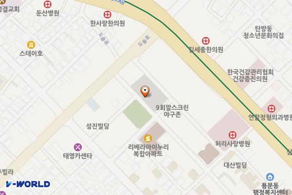 롯데백화점 대전점 야외주차장 위치 지도 — 대전광역시 서구 괴정동 423-21 롯데백화점