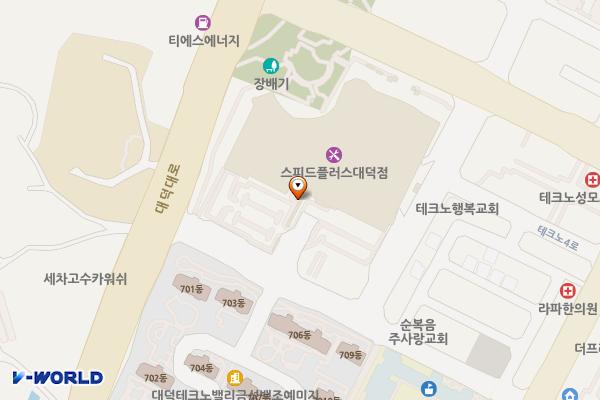 롯데마트 대덕점 위치 지도 — 대전광역시 유성구 테크노중앙로 14