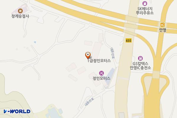 대전버스안영동차고지 위치 지도 — 대전광역시 중구 대둔산로137번길 23